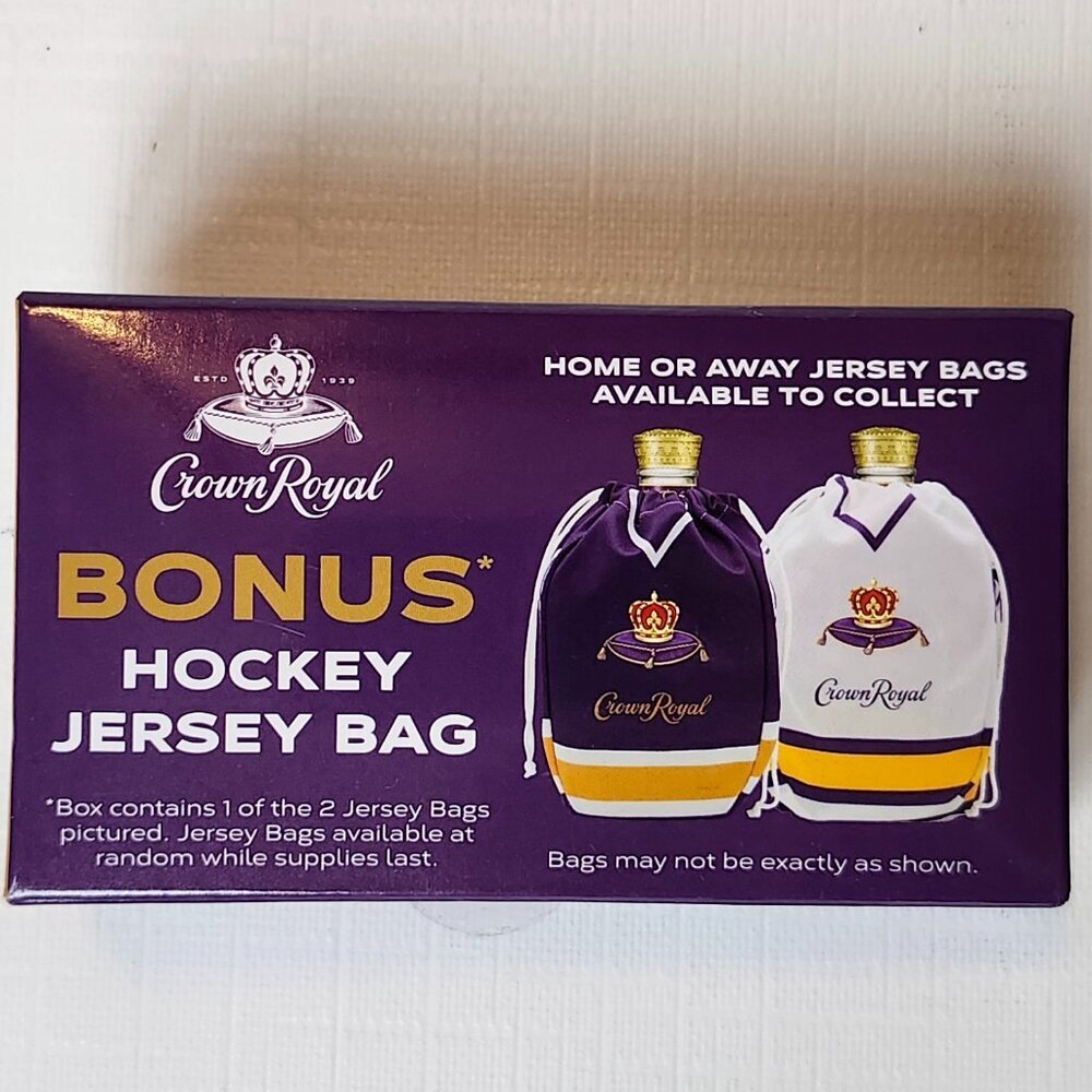 CROWN ROYAL Bonus Hockey Jersey Bag BNIP Home or Away